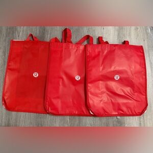 Lululemon Red Tote Bags